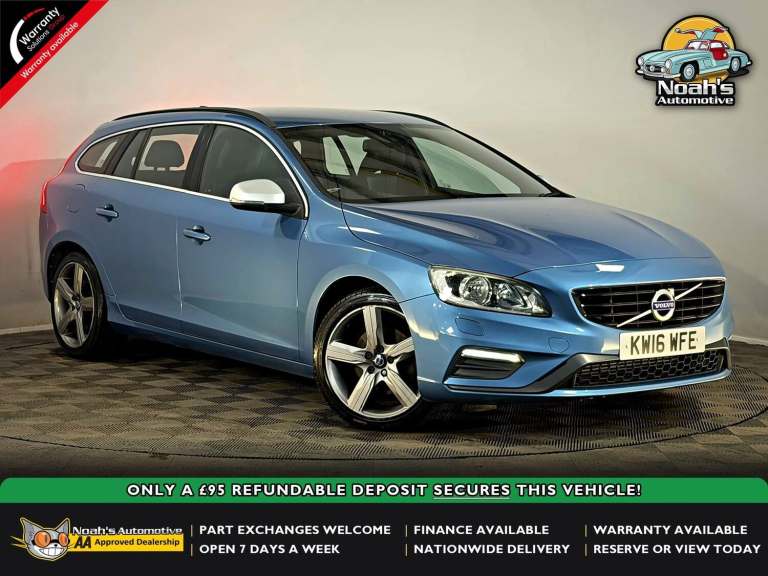 2016 VOLVO V60 R-DESIGN NAV D3 2.0 DIESEL MANUAL ESTATE SERVICE HISTORY 150 BHP