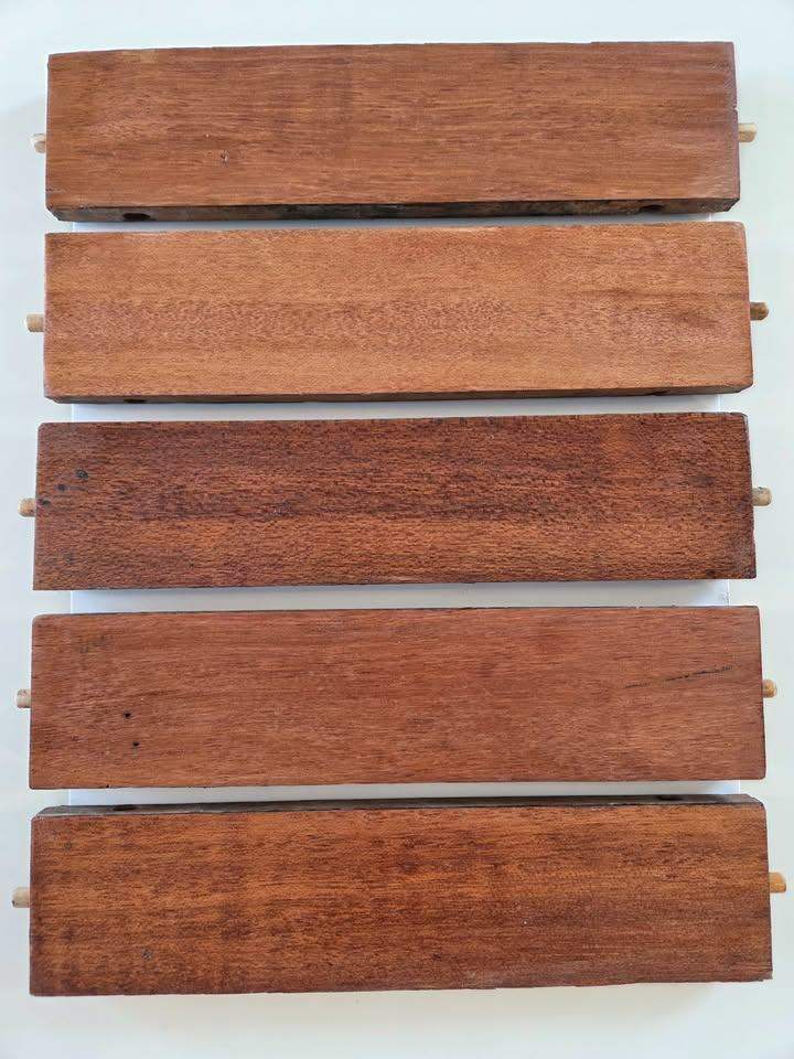 Reclaimed hardwood parquet flooring - Keruing or Iroko