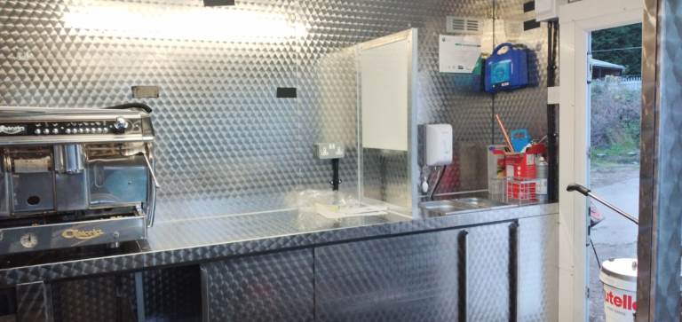 Coffee & crepes catering trailer burger van mobile kitchen equipment 