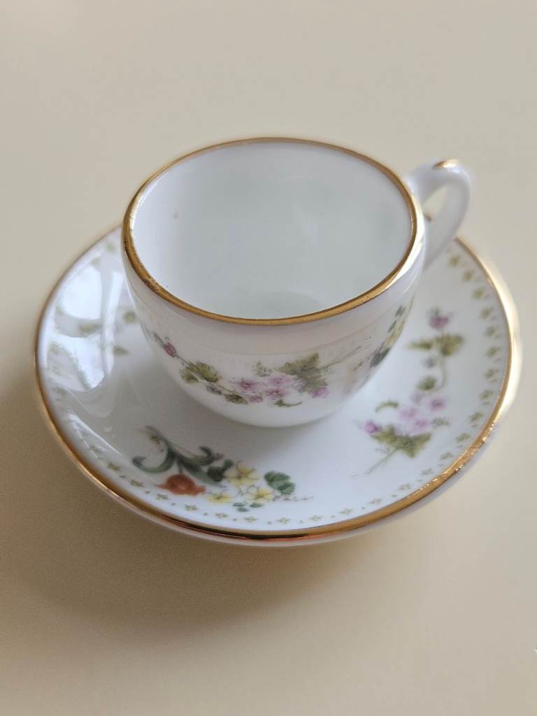 Miniature Wedgewood Tea Cup and Saucer