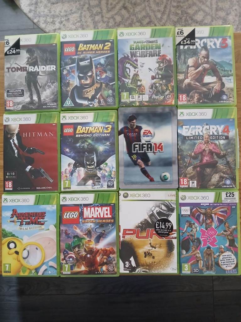 Xbox 360 Games Bundle - Tomb Raider, FIFA 14, Far Cry 3