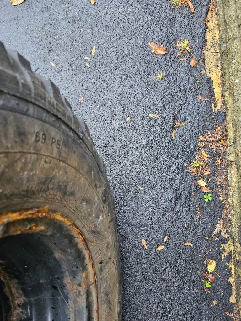 'Steels' steel rim off road tyre, full set.