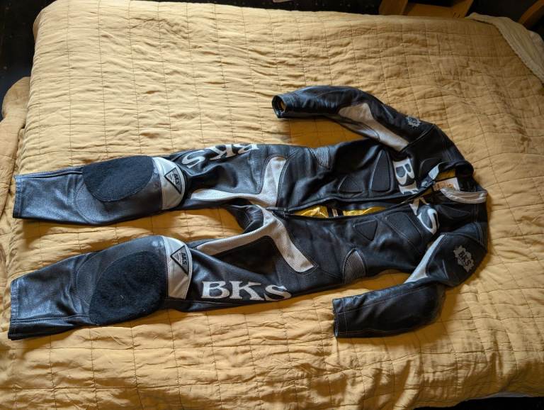 Original BKS motorcycle leathers one piece racing