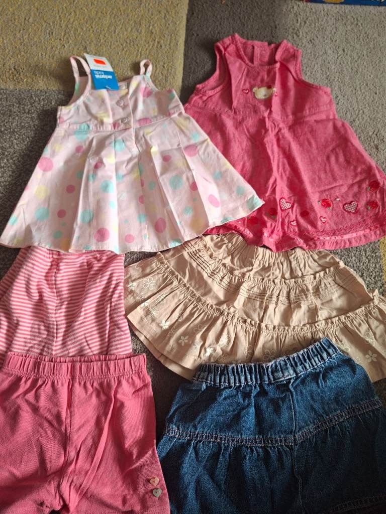 Baby Girls Clothes Bundle – Dresses, Skirts, Shorts