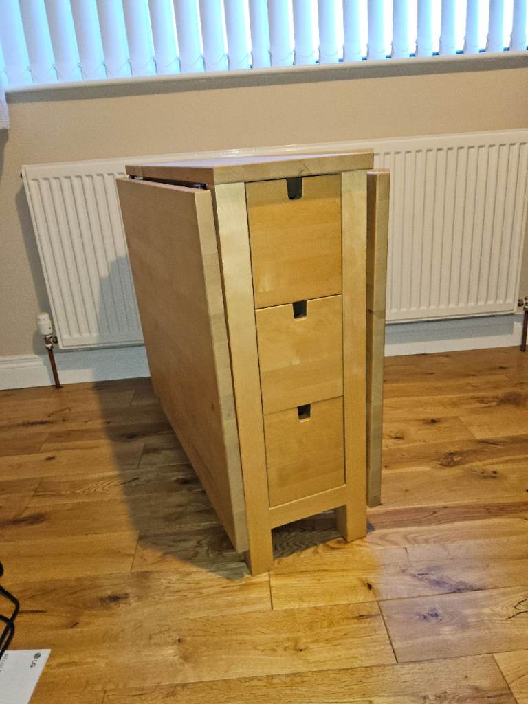 image for NORDEN Gateleg Folding Dining Table