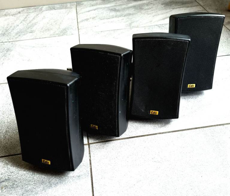 Stereo Speakers Edis with Wall Mounted Brackets 