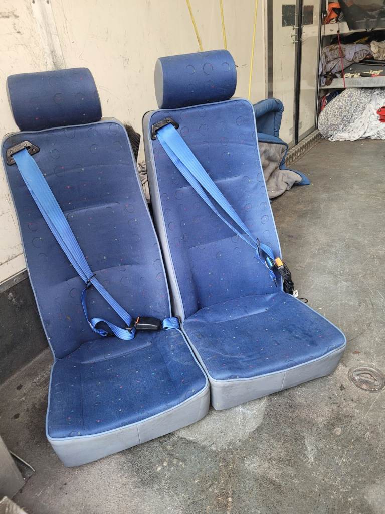 2x single campervan conversions seats with seatbelts 