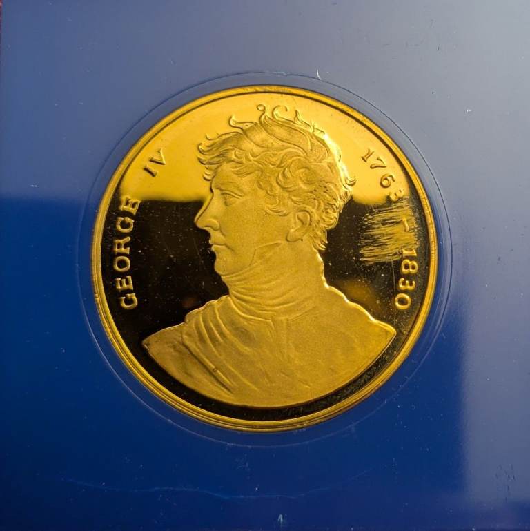 1763-1830 King George IV - Royal Pavilion at Brighton coin medallion