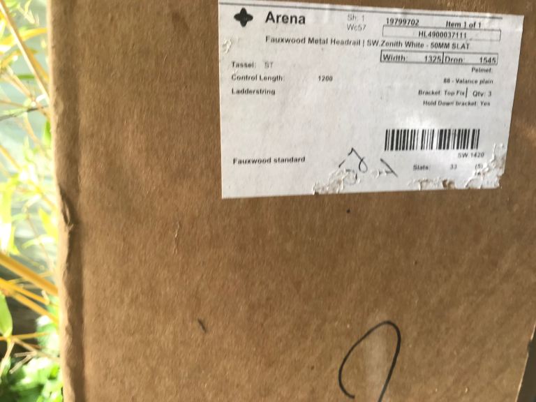 Free Venetian blind still in box, so no photos