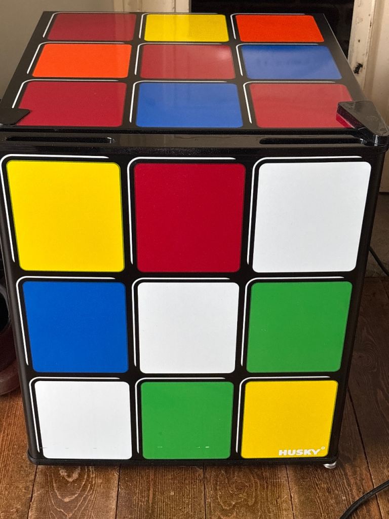 Husky Rubik's Cube Mini Fridge – Good Condition