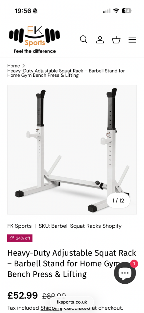 Men’s Health Elite Active Barbell Rack