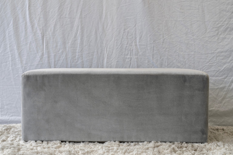 Luxury Bespoke Rectangular Bench - Grey - RRP £2,895