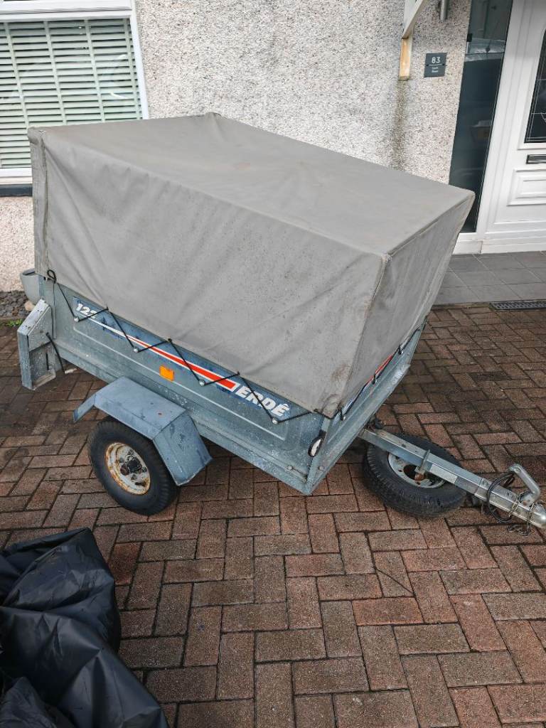 Erde 122 High side trailer extension Spare wheel