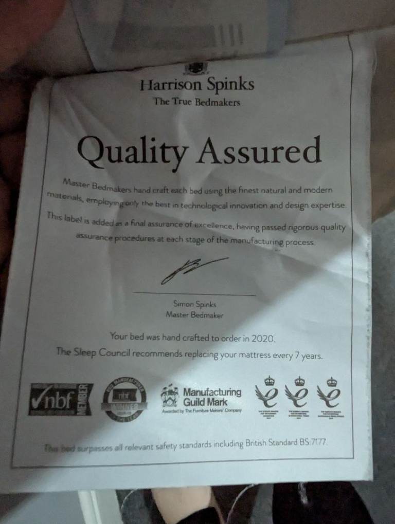 Harrison Spinks Luxury Mattress – Handcrafted – Excellent Quality