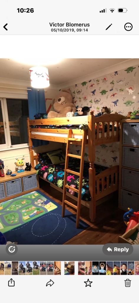 Pine bunk beds
