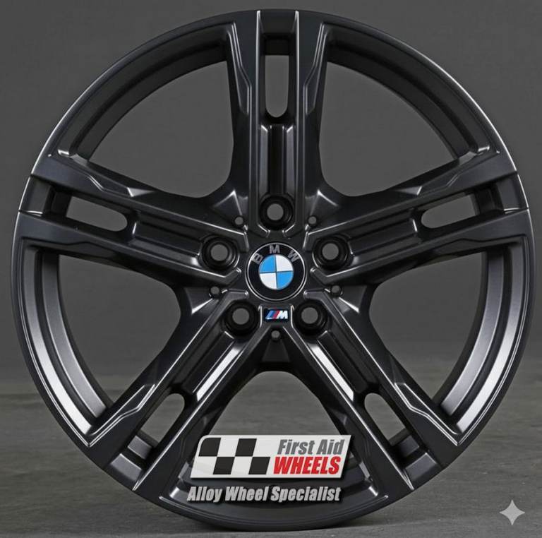 R651BS Swap BMW 3 4 SERIES 4x 19'' GENUINE STYLE 791M SATIN BLACK ALLOY WHEELS