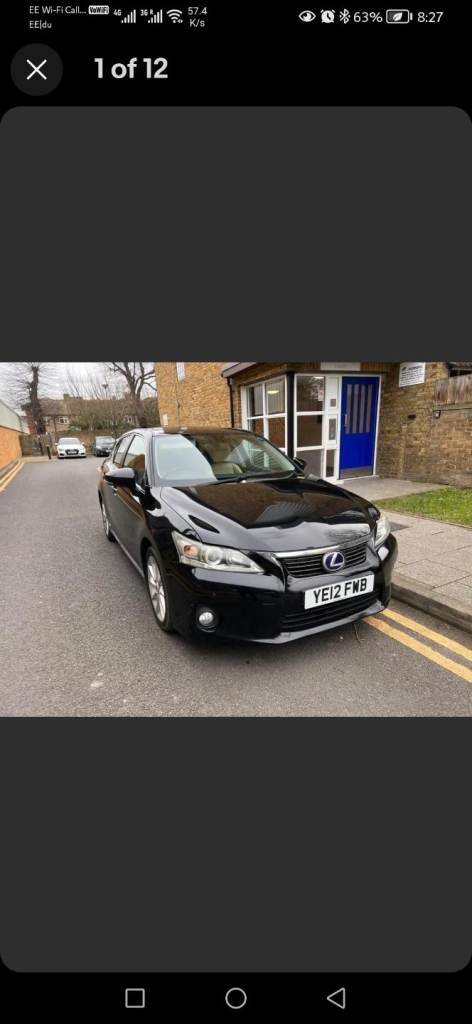 Lexus, CT, Hatchback, 2012, Semi-Auto, 1798 (cc), 5 doors