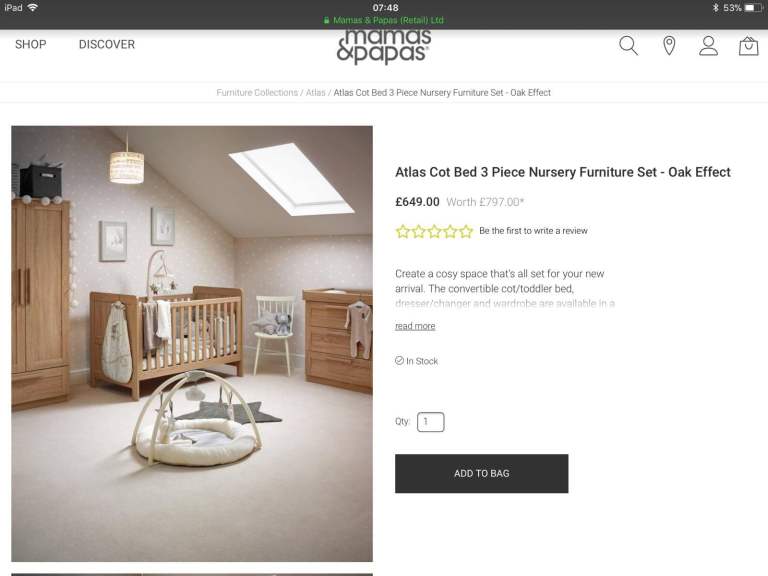 Atlas Cot Bed