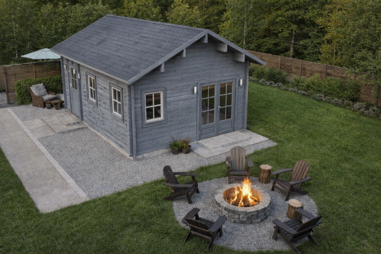 Nottingham 4.5m x 6m. Office  Residential Log Cabin  Summer house / Gym / Annexe 