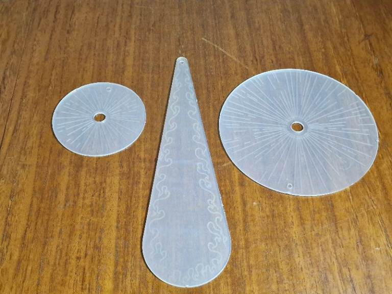 Games Workshop - Warhammer 40K Heavy Weapon 6th Ed Blas/Torrent Templates Set