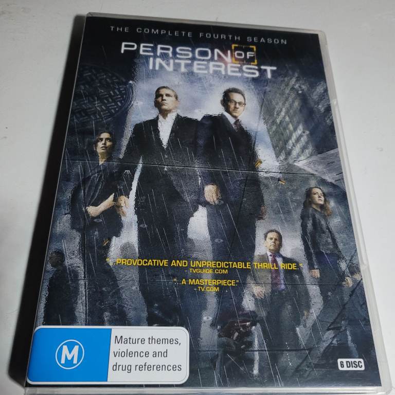Person of Interest The Complete Fourth Season 4 Four (DVD, 2015) Like New b1 