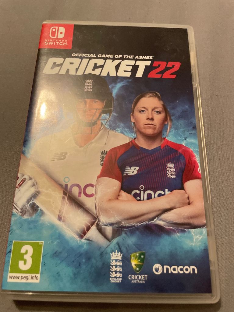 Nintendo switch cricket 22 - Used, good condition (3+)