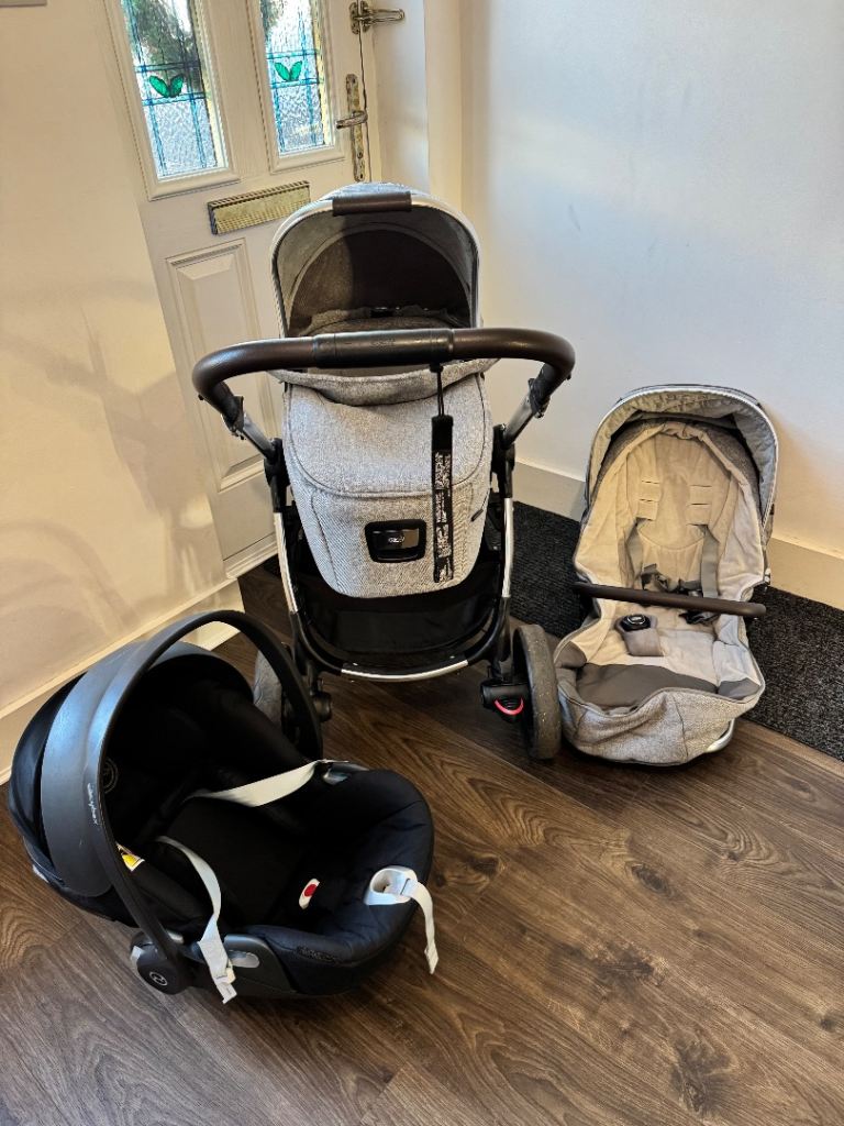 Mamas & Papas Stroller Set + Cybex Car Seat & Accessories 