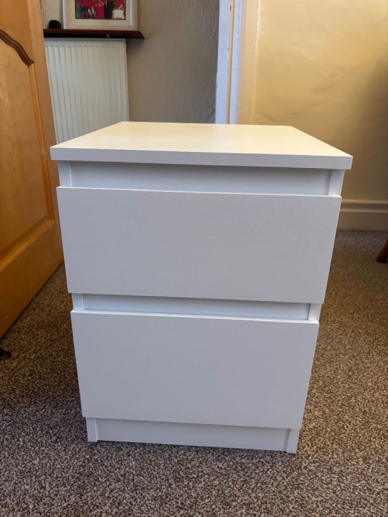 IKEA KULLEN Chest of 2 Drawers – White, Excellent Condition