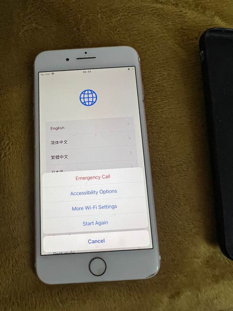 Apple iPhone 7 Plus - White Front back is rose pink, Good Condition