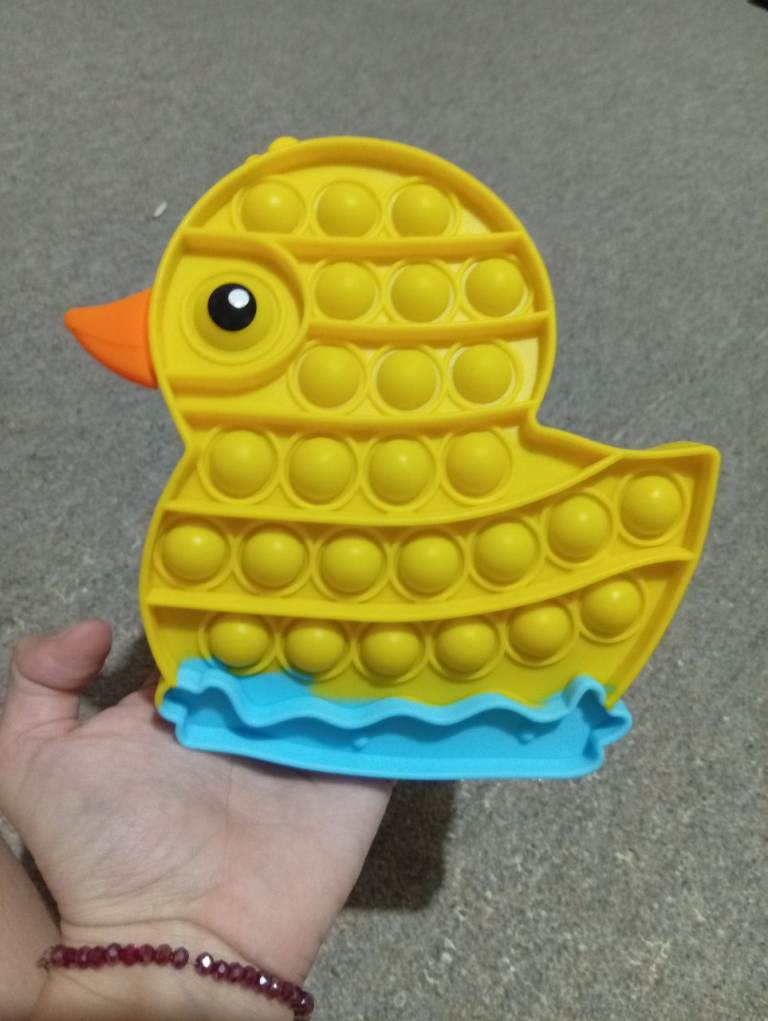 Yellow Duck Pop It Fidget Toy – As Good As New