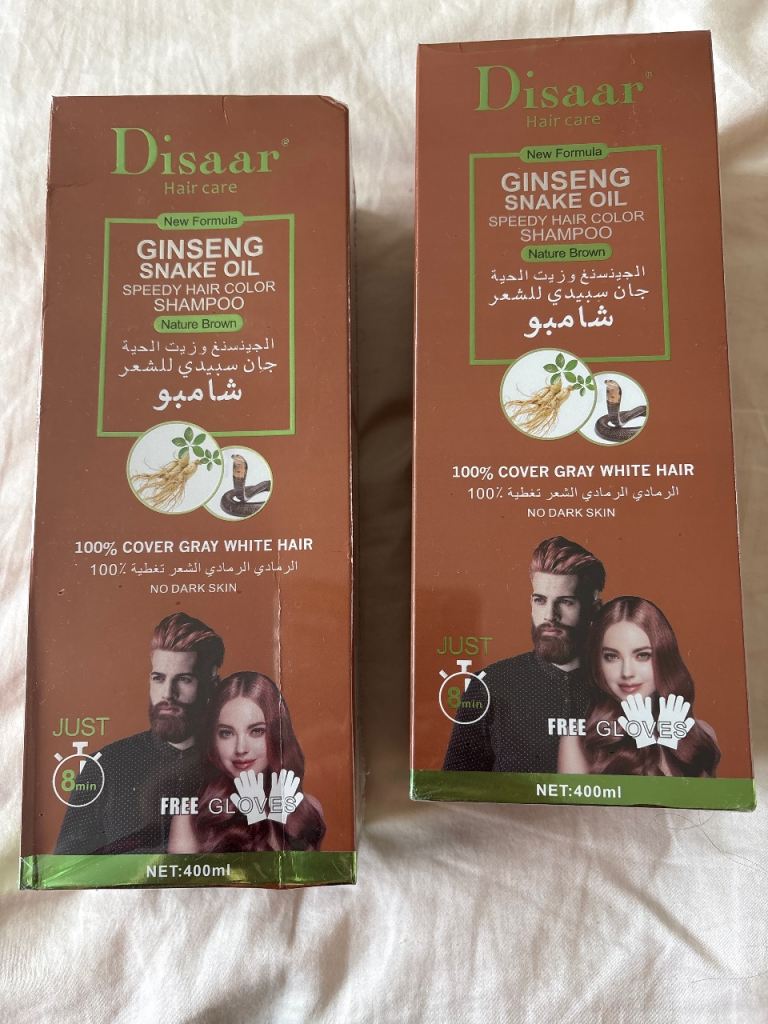 Speedy hair colour shampoo