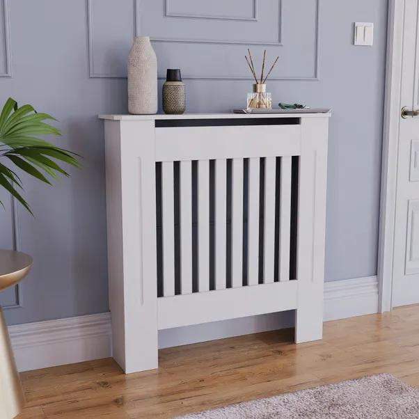 Vida Designs (Dunelm) Chelsea radiator cover, small, white