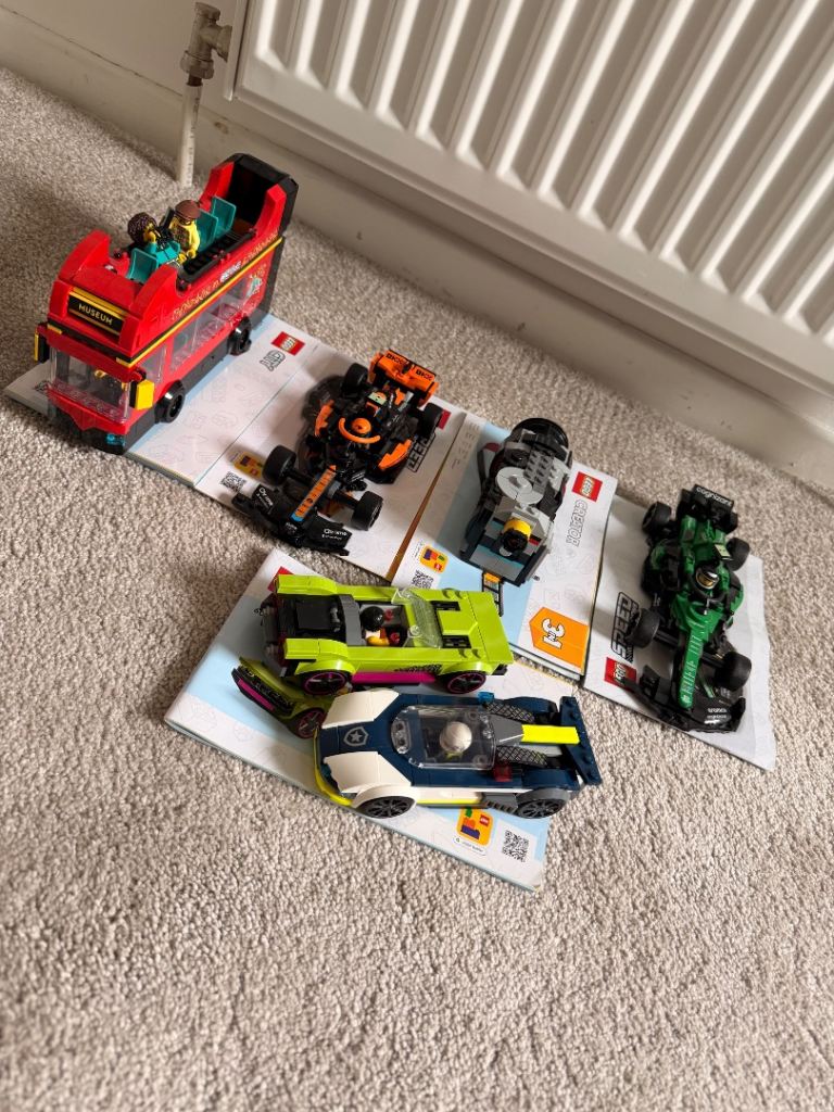 Lego City and Speed Champions Sets with Instructions – Good Condition