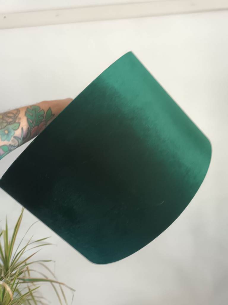 John Lewis Green Velvet Lampshade
