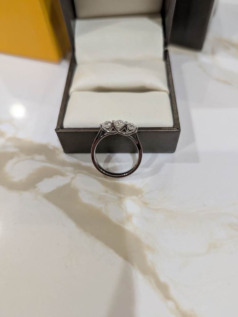 Trilogy Diamond Ring | White Gold | Goldsmiths