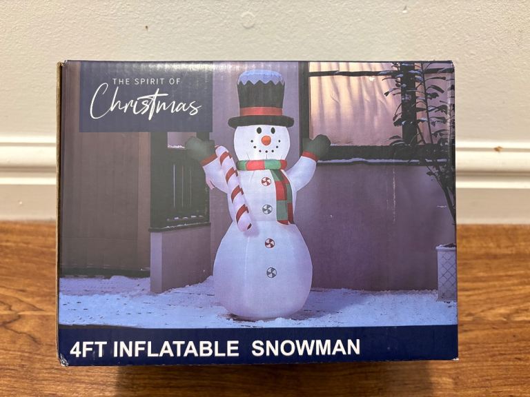 4ft Inflatable Snowman *brand new* 