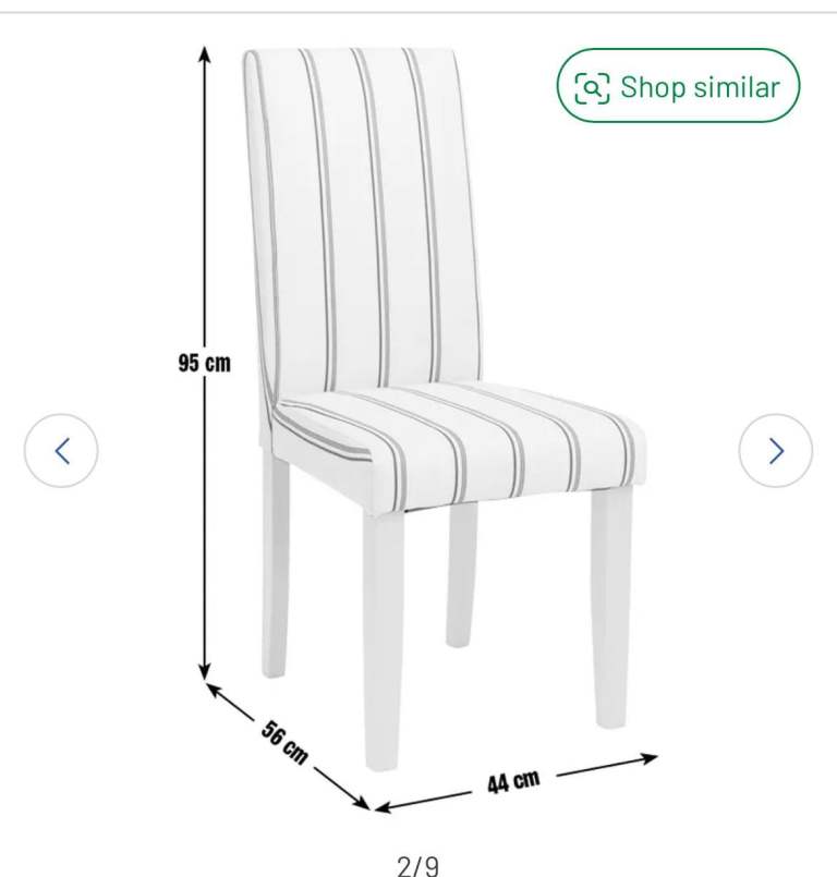 Argos Midback dining table chairs 
