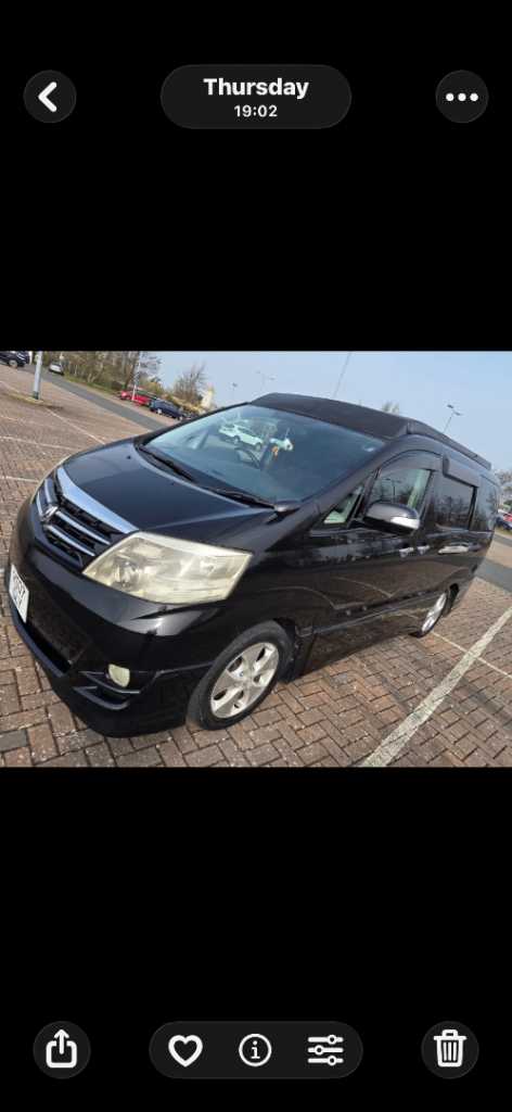 Toyota Alphard camper  2007, 2495 (cc)