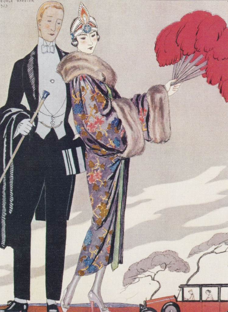 67. A Rare Original Print of an Art Deco Advertisement of the Day Elegant Couple