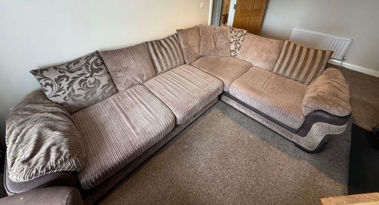 DFS corner sofa and cuddle chair