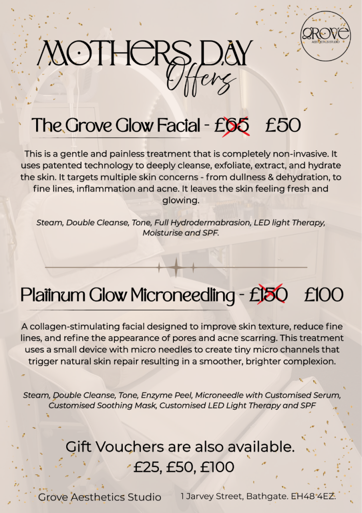 Mothers Day and Spring Beauty Offers in Bathgate and West Lothian