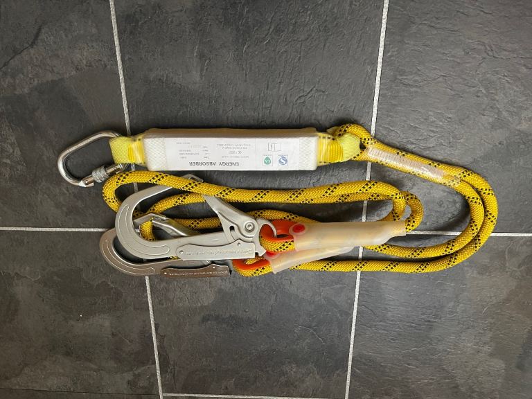 Brand New Safety Lanyard with Carabiners – Multicoloured Rope