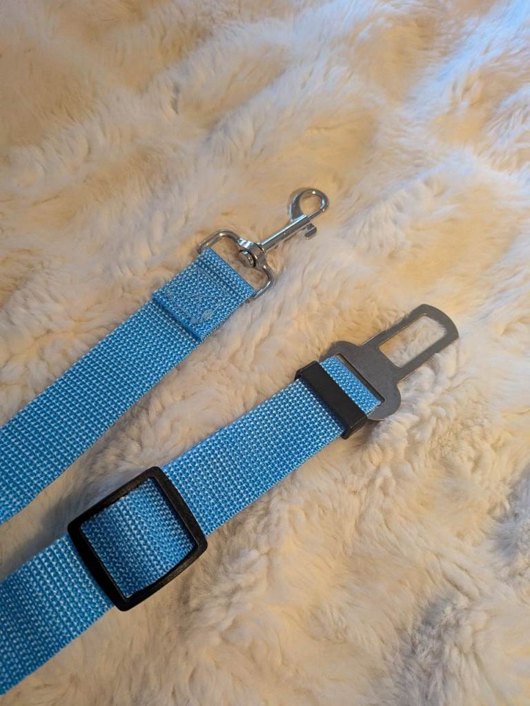 Blue Adjustable Dog Safety Car Seat Belt CASH OR TRANSFER 