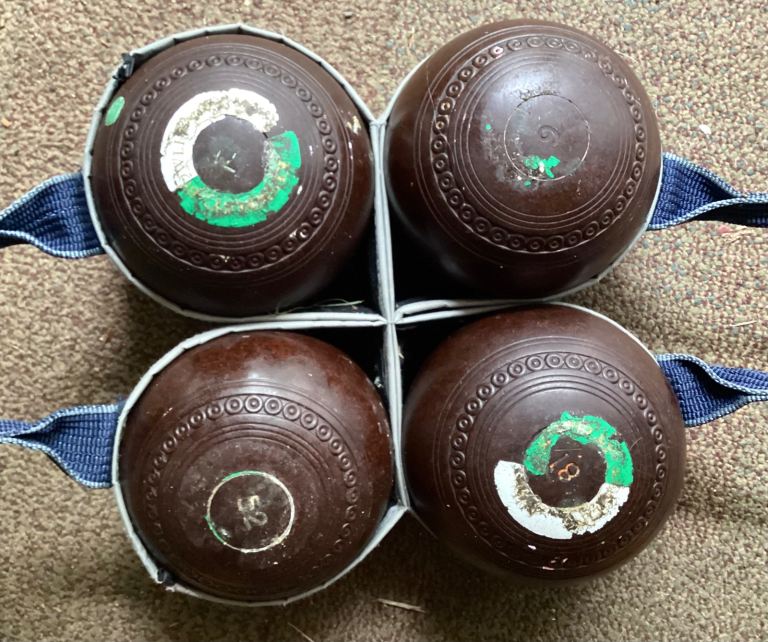Vintage Jaquelite Bowling Balls By Jaques, London