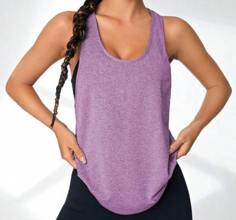 New Will Fit Size 10,12,14 Purple Top Stretchy 