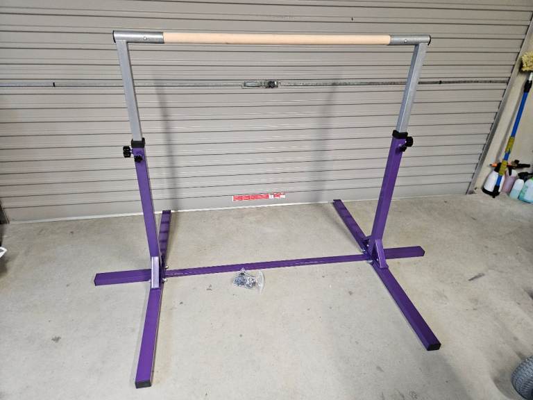 Adjustable Gymnastics Bar Purple – Good Condition