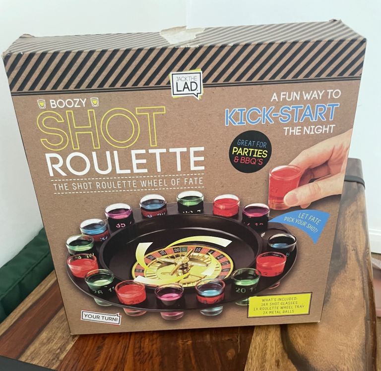 Boozy Shot Roulette Drinking Game – Brand New