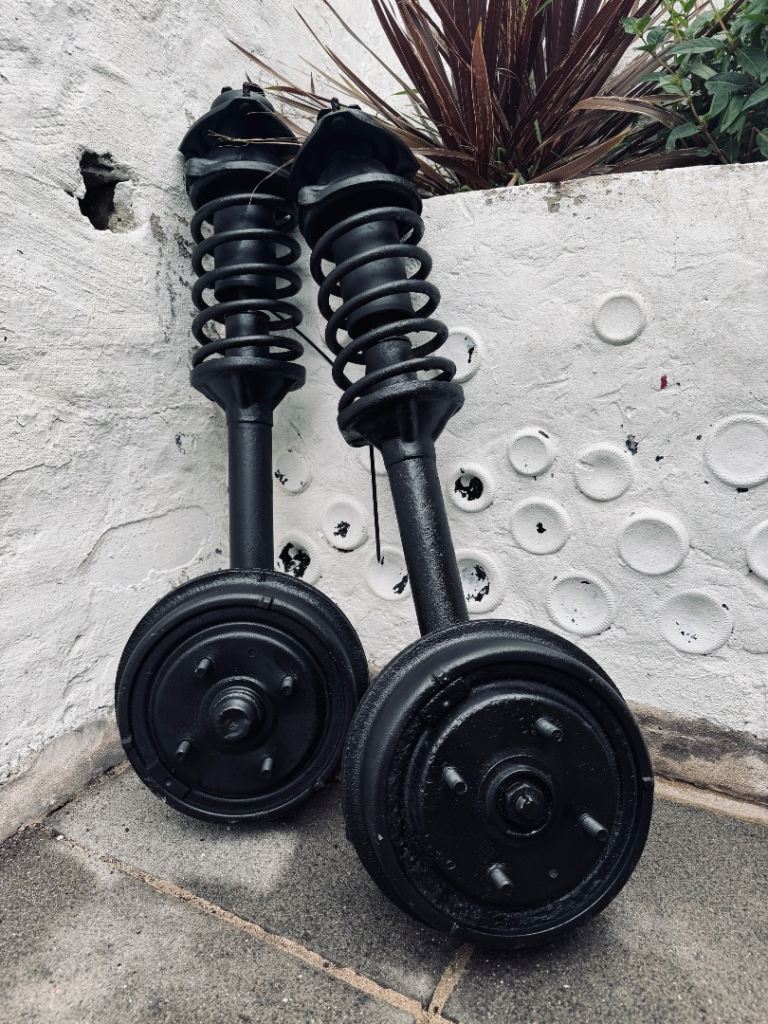 Ford Escort Mk1/Mk2 Front Struts & Hubs – Complete Assemblies