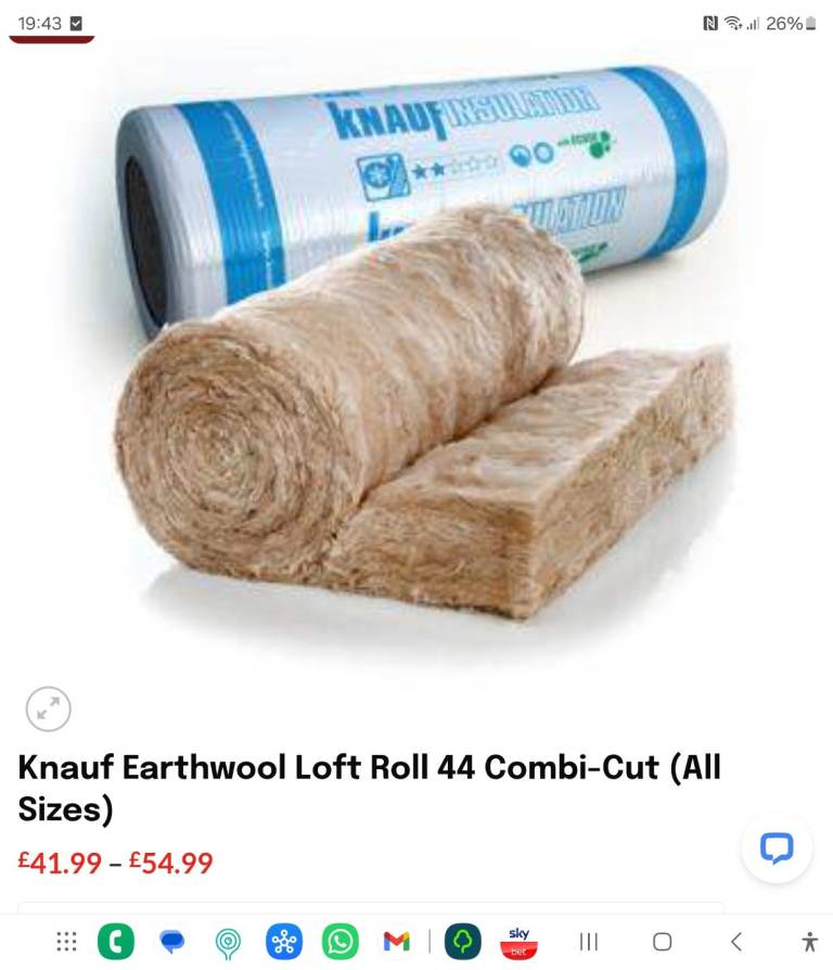 Insulation Knauf earthwool 