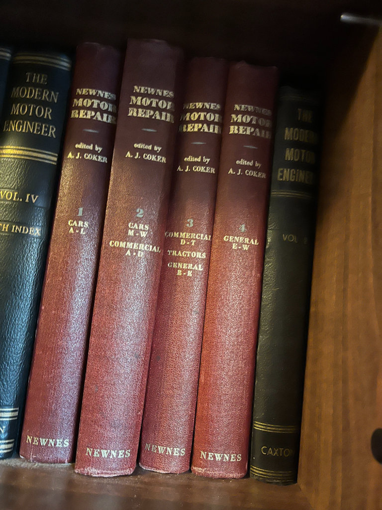  vintage classic Motor repair and data books